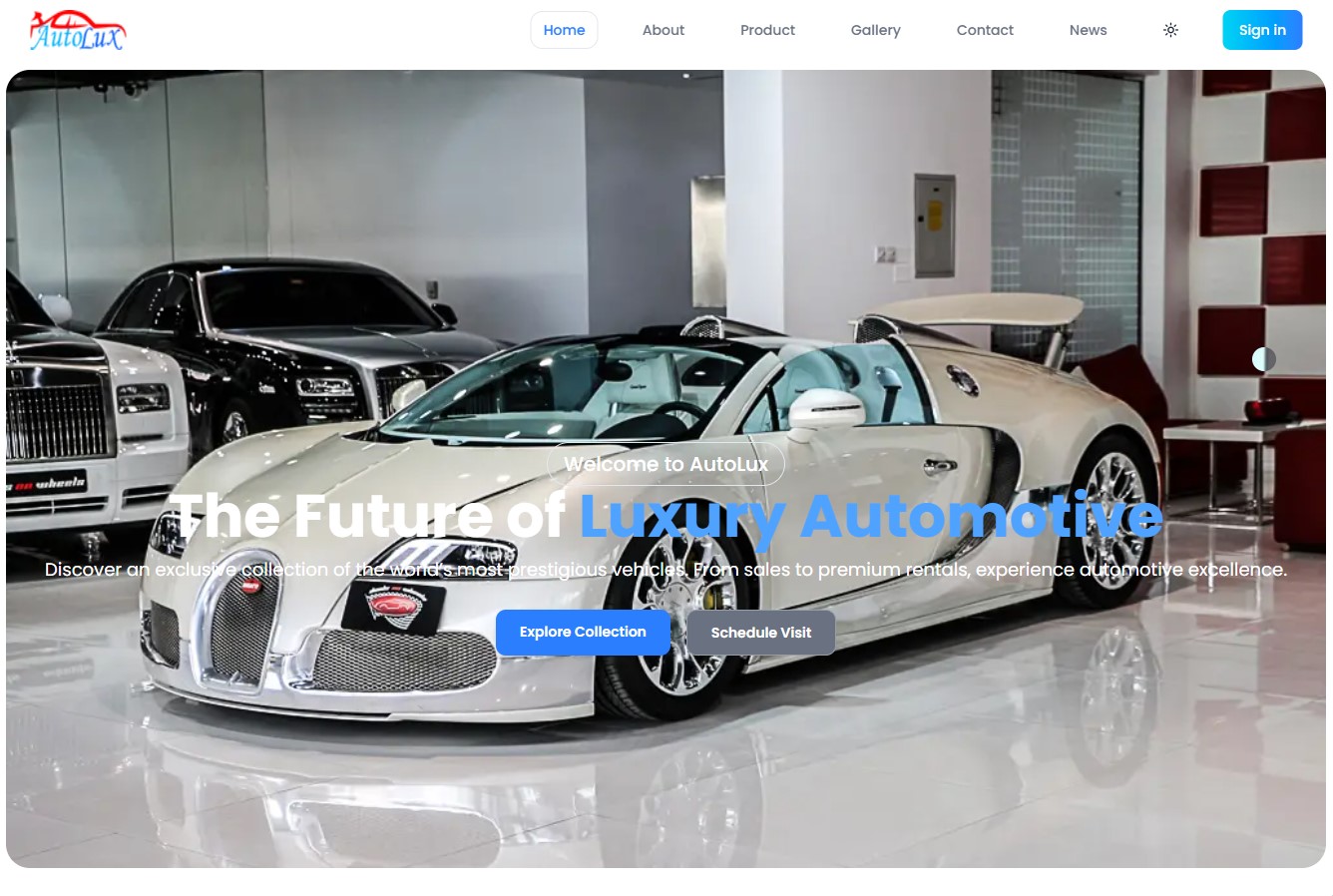 VARIOUS CARS SHOWROOM